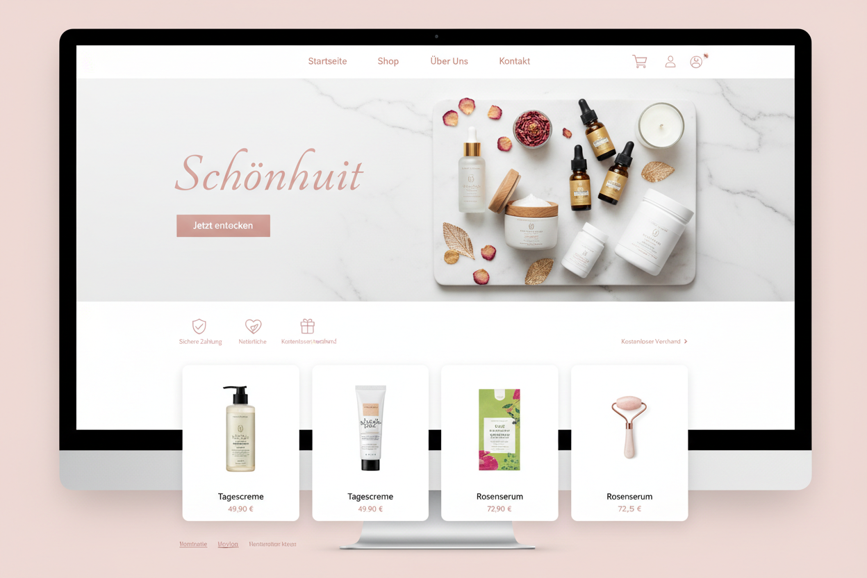 Gesundheit & Schönheit Shop Mockup