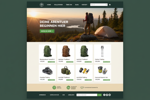 Outdoor & Natur Shop Mockup
