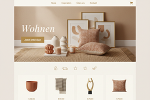 Wohnen & Accessoires Shop Mockup